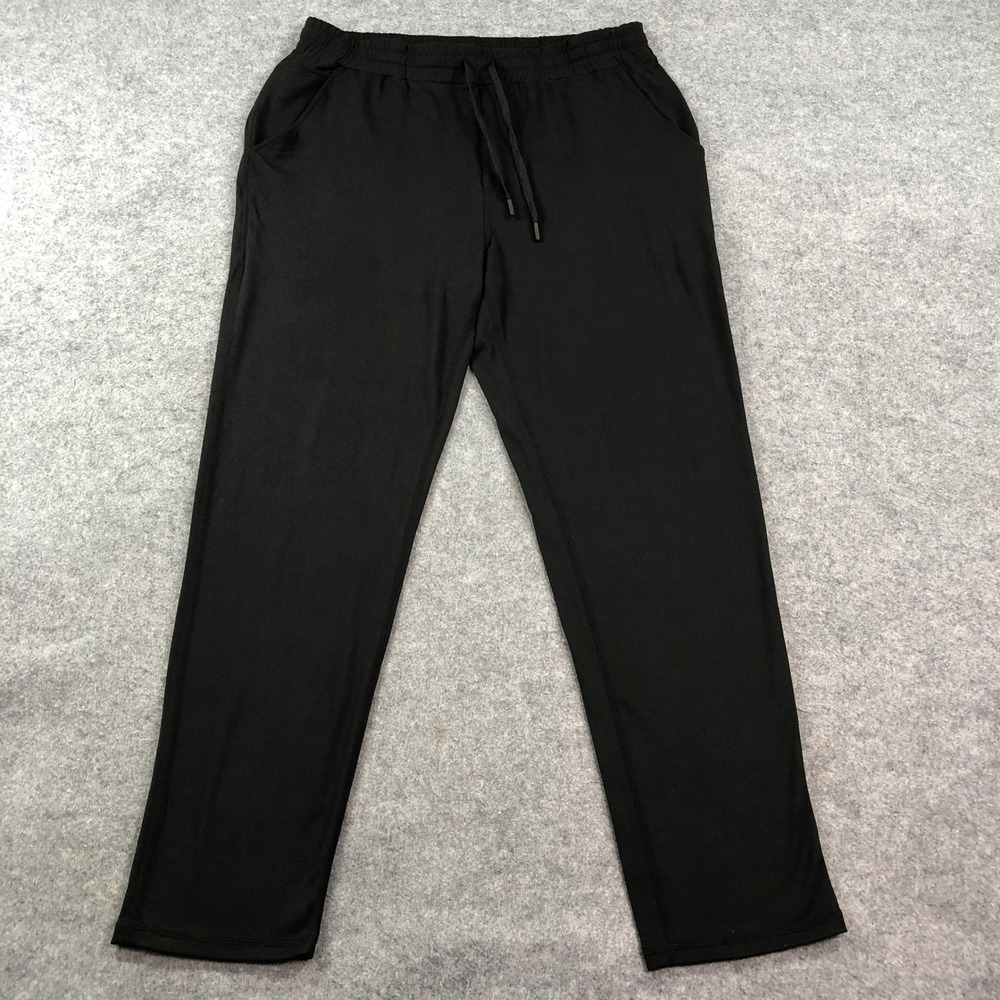 Quince Mens Performance Jogger Pants Large Recycled Stretch Black
